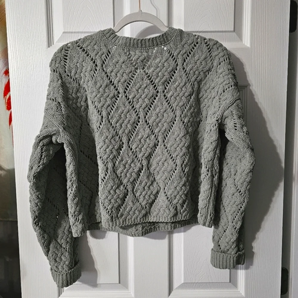 Jessica Simpson Cropped Open Knit Sweater - Size XL - Picture 9 of 12